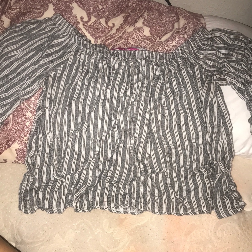 Off the shoulder crop top